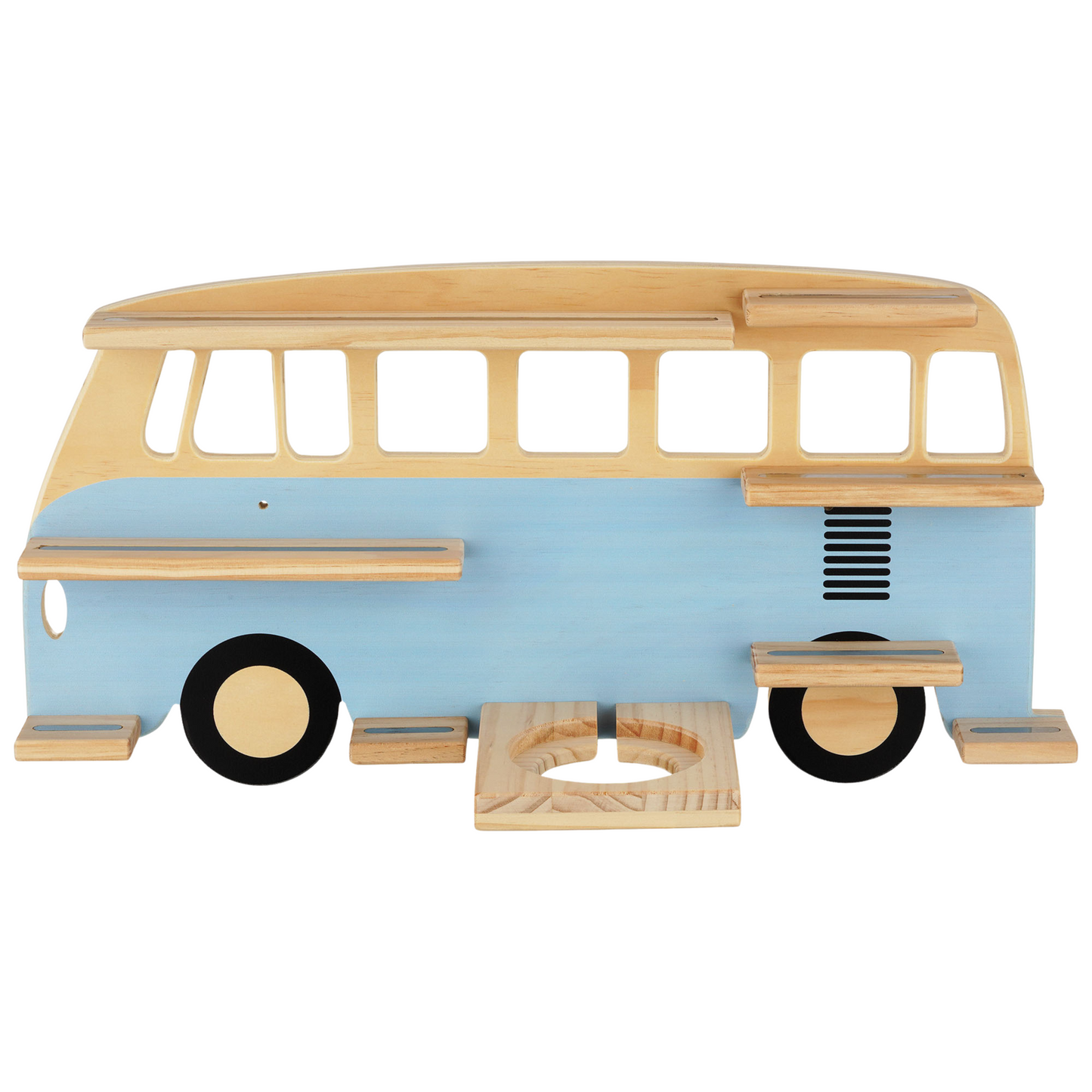 Goldie Bus - Tonieregal für Toniebox & bis zu 32 Figuren | Blau